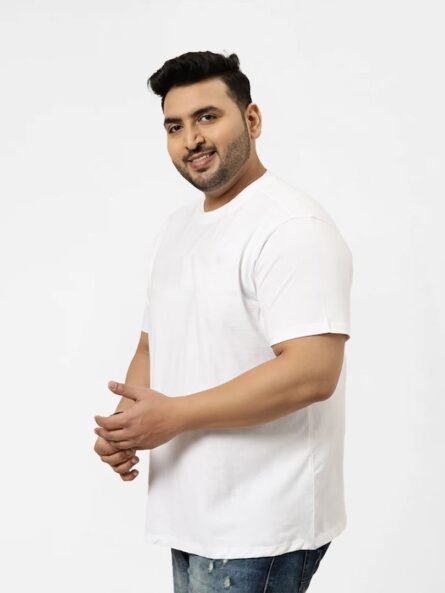 Plain White T-Shirt For Men - Image 4