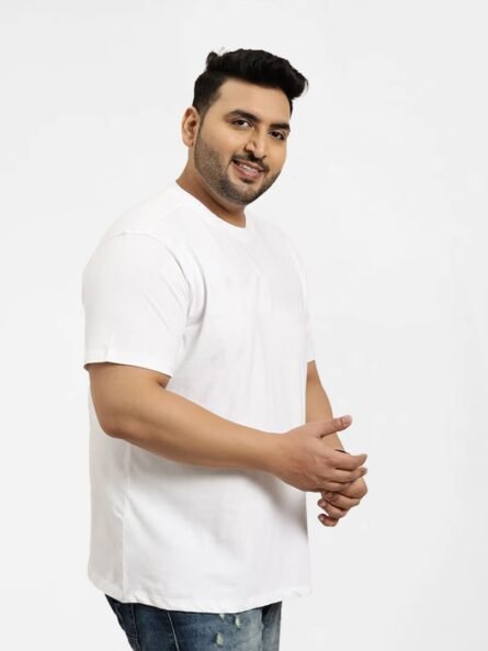 Plain White T-Shirt For Men - Image 2