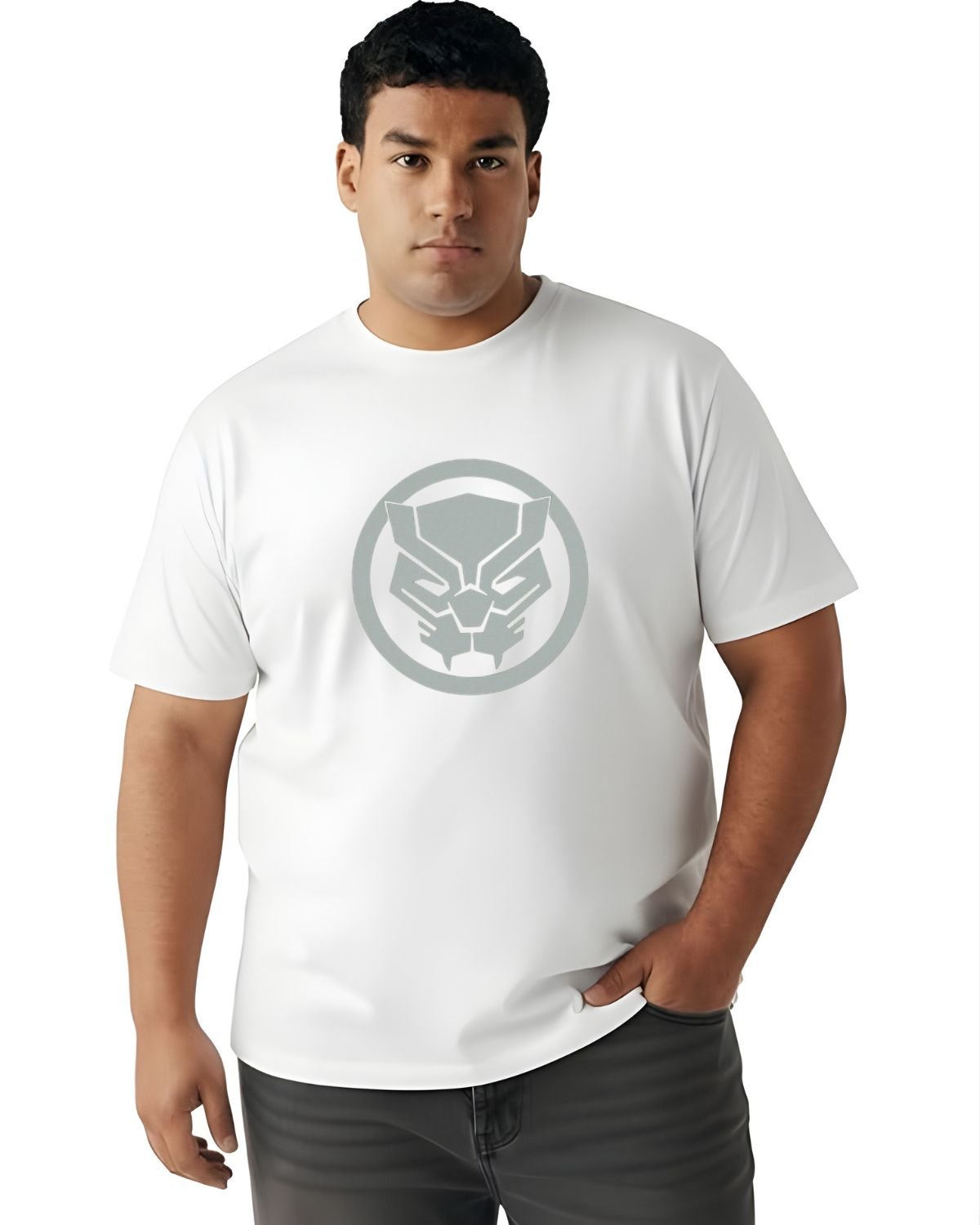 Trendy Panther Printed T-Shirt | Premium Quality Cotton | Plus Size - Image 7