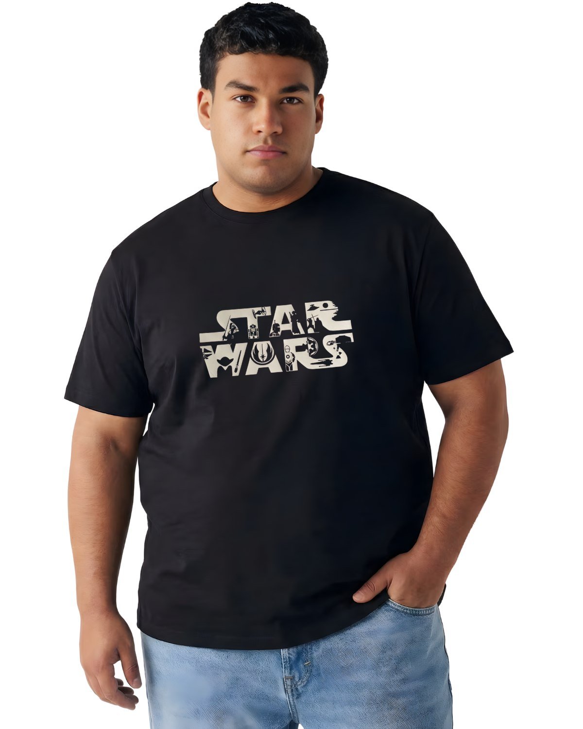Star Wars Fan Apparel - Ultra Comfortable Cotton T-Shirt - Plus Sizes 2XL-7XL - Image 2