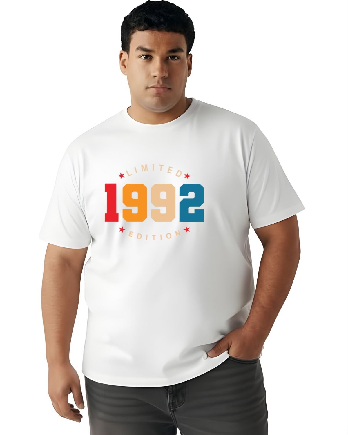 Men’s Plus‑Size “1992 Limited Edition” Printed T‑Shirt - Image 5