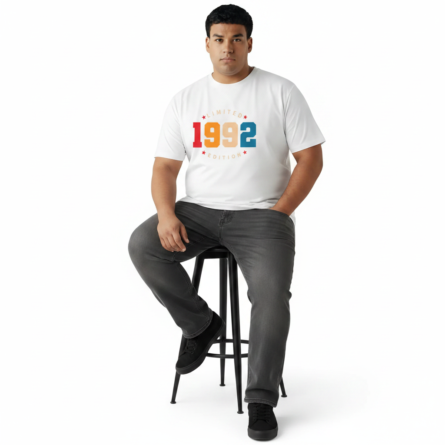 Men’s Plus‑Size “1992 Limited Edition” Printed T‑Shirt - Image 2