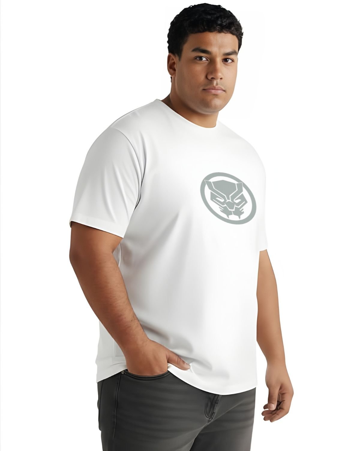 Trendy Panther Printed T-Shirt | Premium Quality Cotton | Plus Size - Image 9