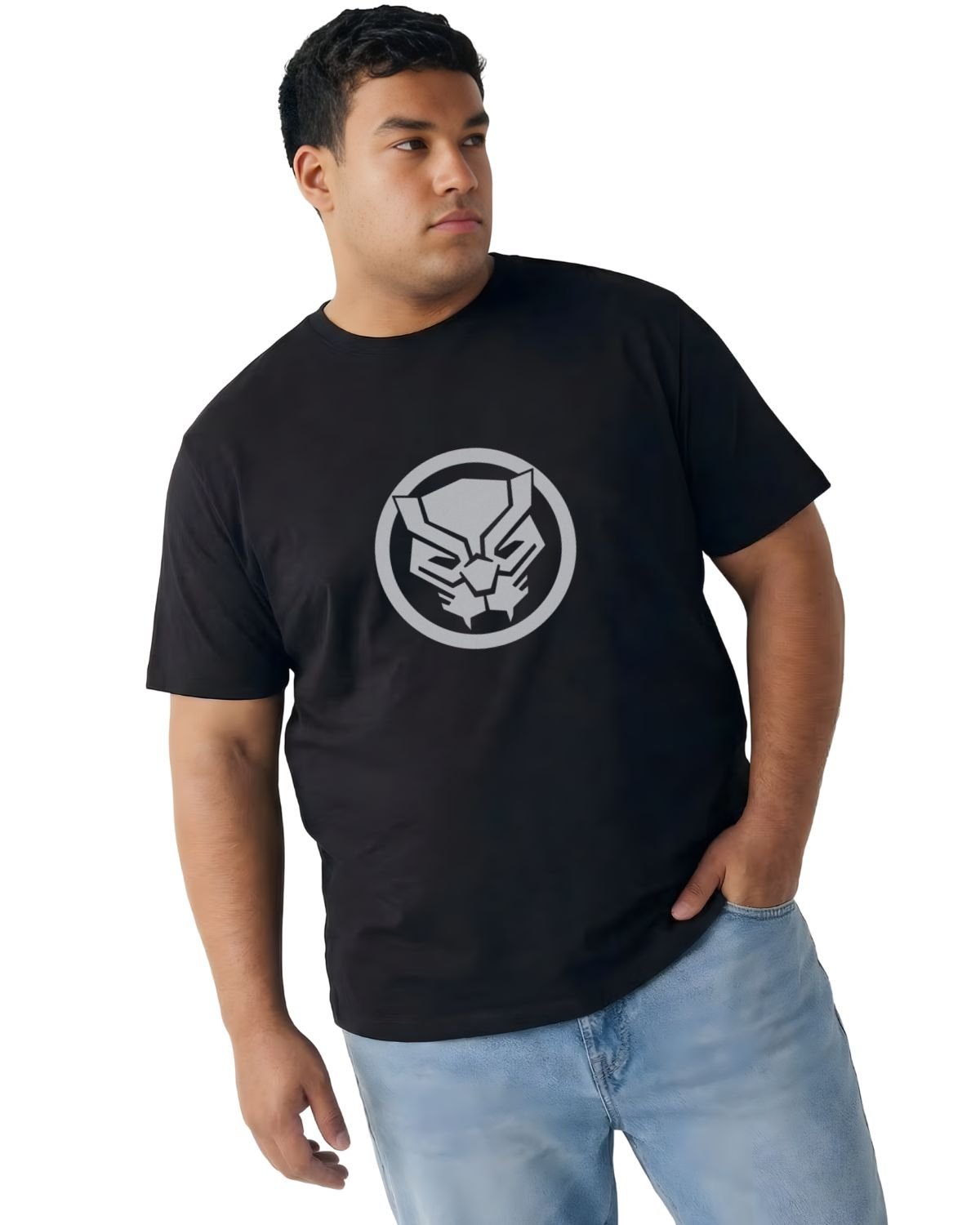 Trendy Panther Printed T-Shirt | Premium Quality Cotton | Plus Size - Image 4