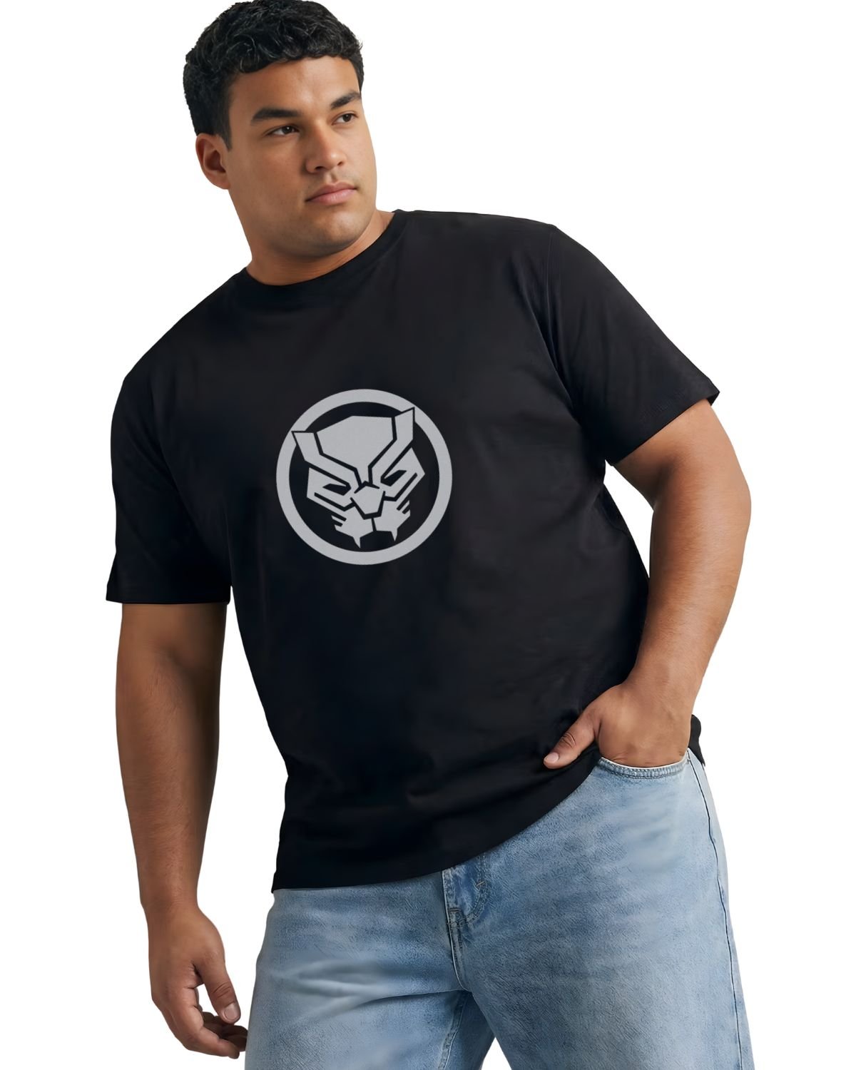 Trendy Panther Printed T-Shirt | Premium Quality Cotton | Plus Size - Image 5