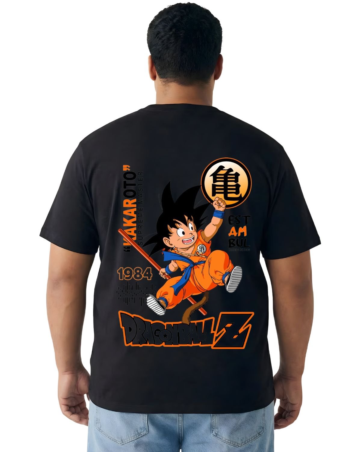 Dragon Ball Z Kids‑Goku Graphic Tee — Plus Size 2XL–7XL