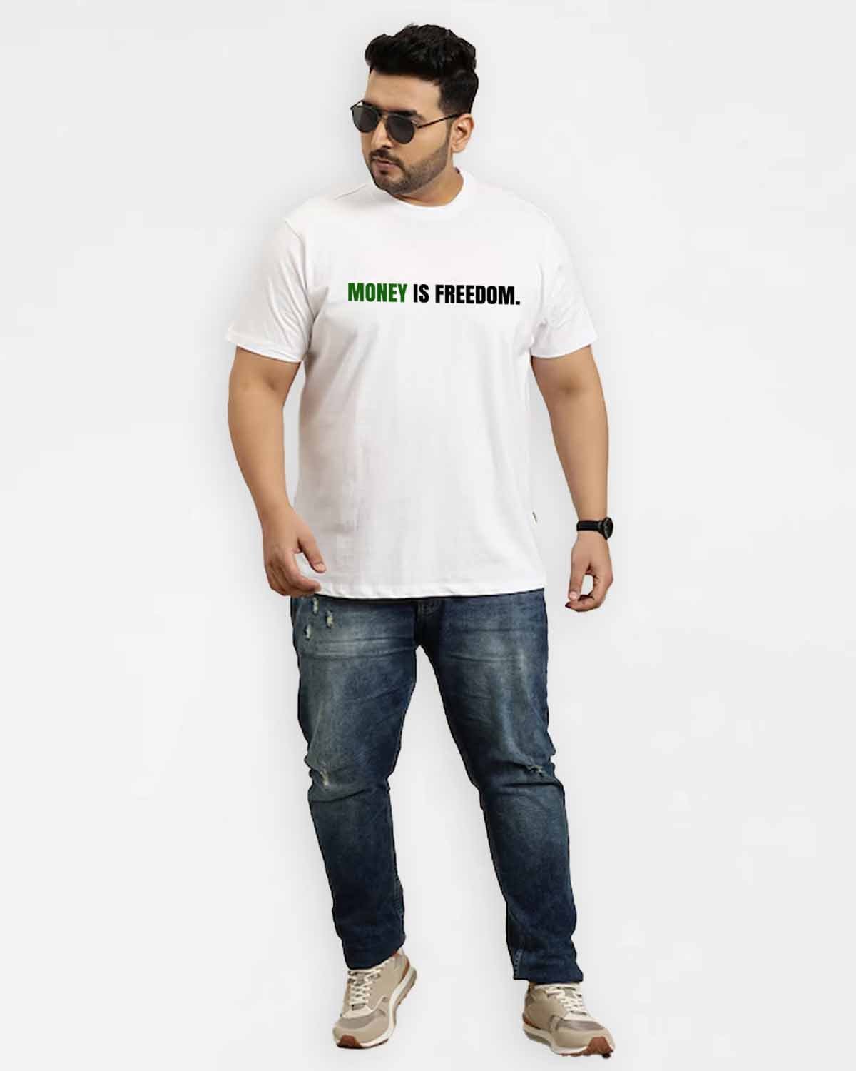 Money Is Freedom T-shirt for Men - Image 2