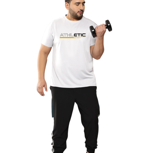 Athletic Men’s Premium Polyester T-Shirt | Quick Dry Stretch Tee |Solid Casual Sportswear - Image 2