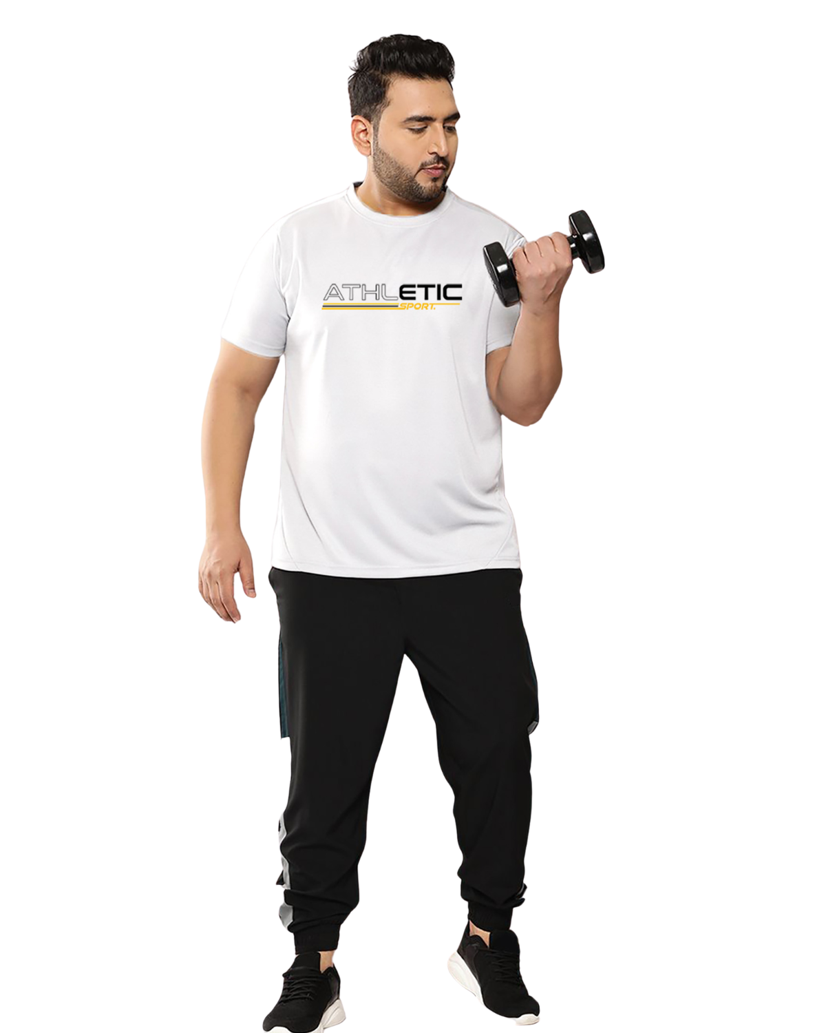 Athletic Men’s Premium Polyester T-Shirt | Quick Dry Stretch Tee |Solid Casual Sportswear - Image 2