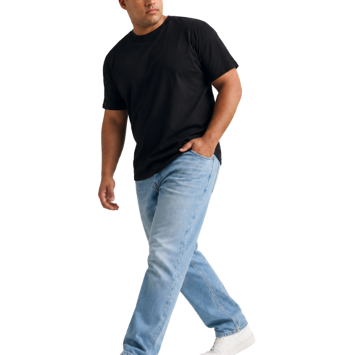 Classic Plain Cotton T‑Shirt for Men (Plus Sizes 2XL–7XL) - Image 2