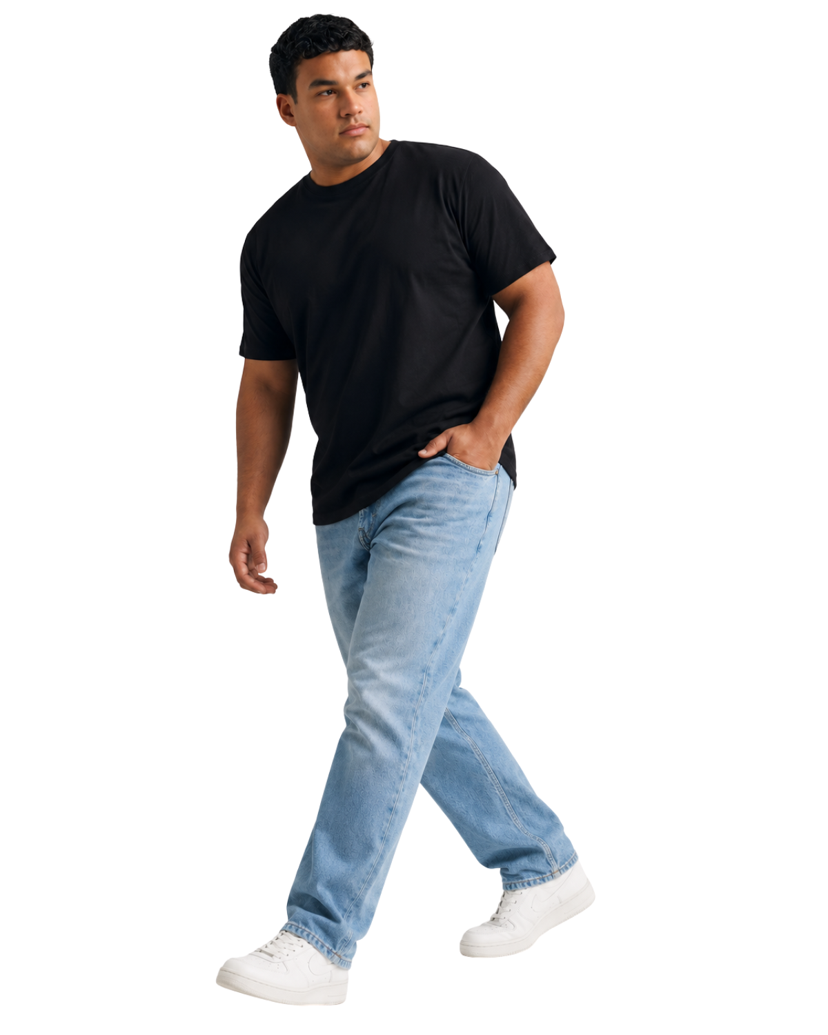 Classic Plain Cotton T‑Shirt for Men (Plus Sizes 2XL–7XL) - Image 2