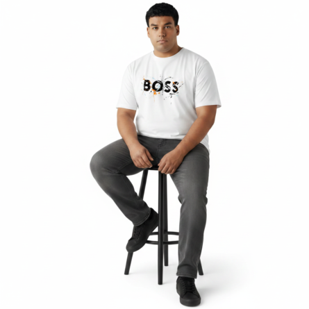 BOSS Splash Graphic Cotton Tee — Men’s Plus Size 2XL–7XL - Image 9