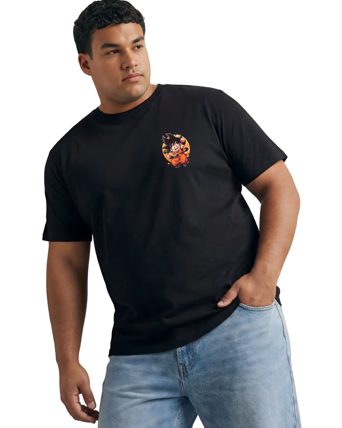 Dragon Ball Z‑Goku Graphic Tee Front And Back— Plus Size 2XL–7XL - Image 3