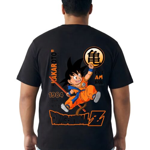 Dragon Ball Z‑Goku Graphic Tee Front And Back— Plus Size 2XL–7XL - Image 2
