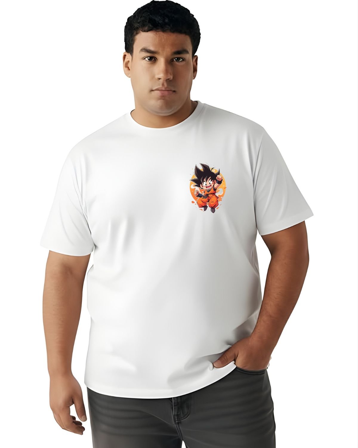 Dragon Ball Z‑Goku Graphic Tee Front And Back— Plus Size 2XL–7XL - Image 11