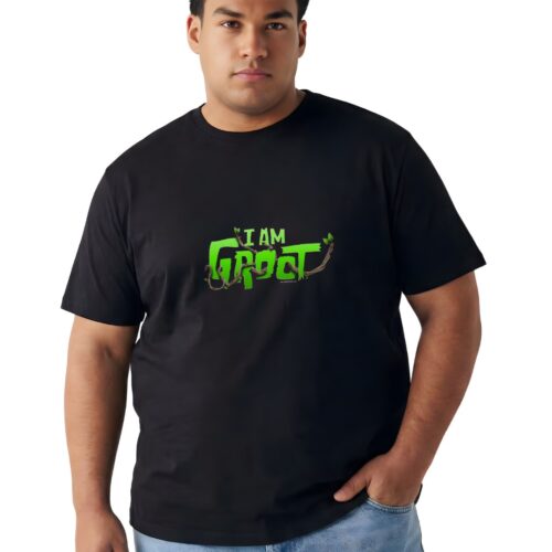 Iam Groot Printed Plus Size Men's T-Shirt 2XL–7XL - Image 1