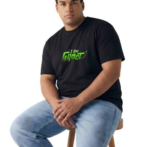 Iam Groot Printed Plus Size Men's T-Shirt 2XL–7XL - Image 2