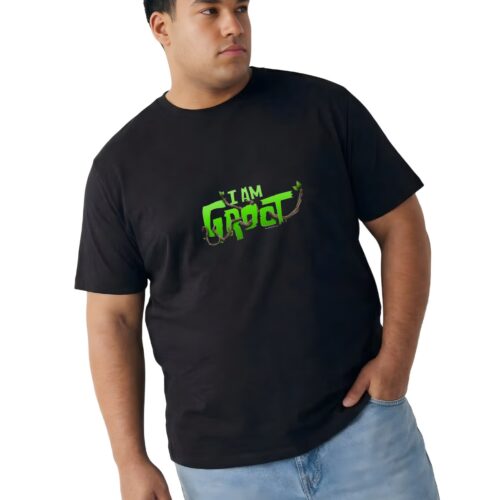 Iam Groot Printed Plus Size Men's T-Shirt 2XL–7XL - Image 4