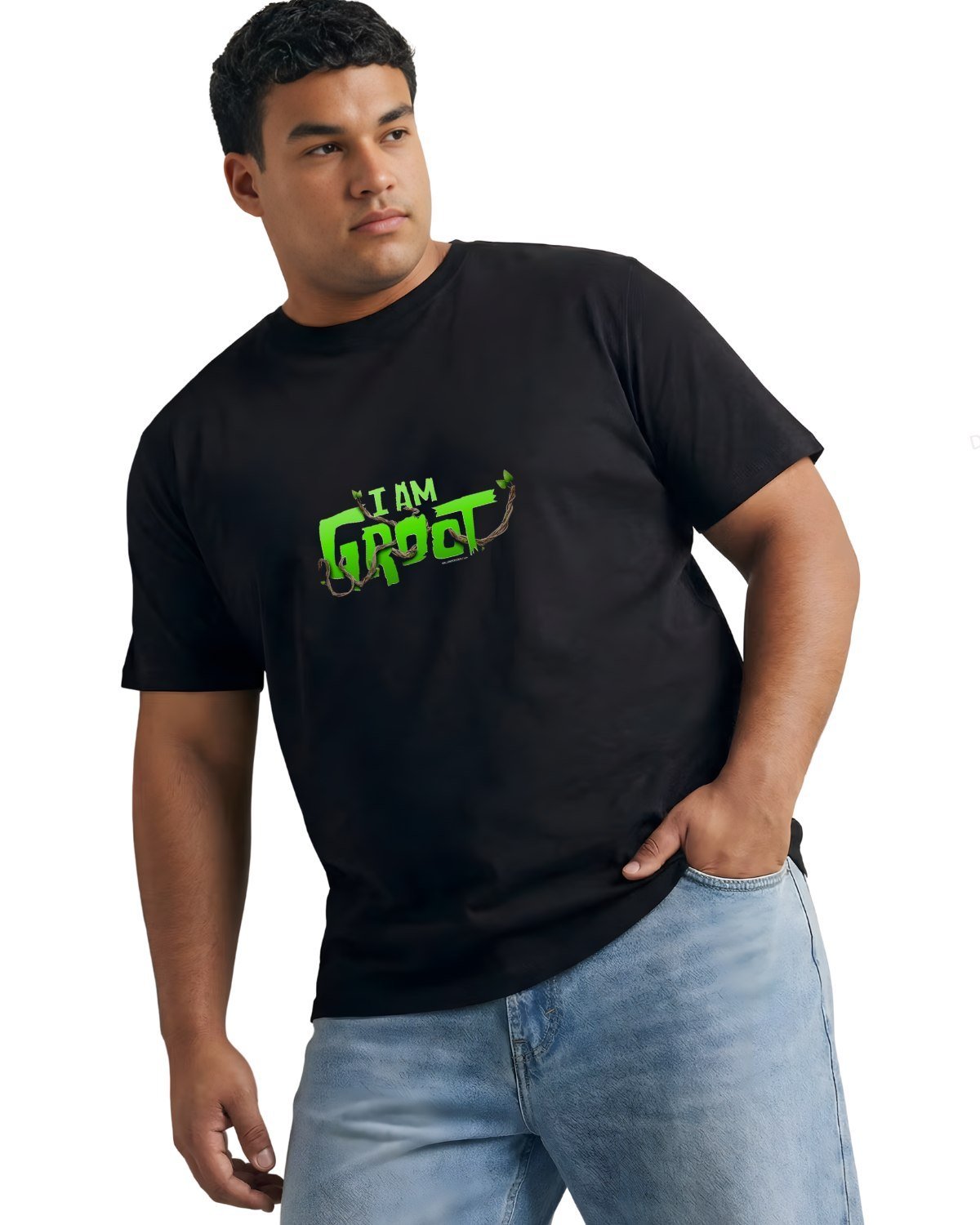 Iam Groot Printed Plus Size Men's T-Shirt 2XL–7XL - Image 3