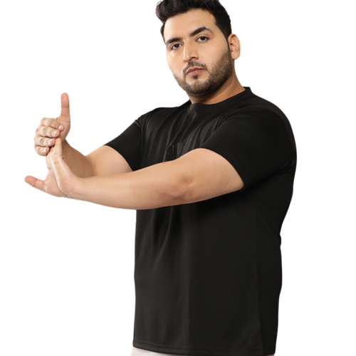Men’s Premium Polyester Oversized T-Shirt | Solid Casual Sportswear | Plus Size 2XL–7XL - Image 8