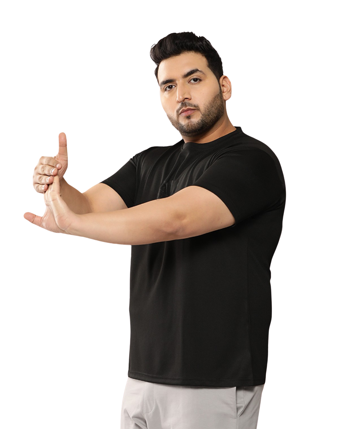 Men’s Premium Polyester Oversized T-Shirt | Solid Casual Sportswear | Plus Size 2XL–7XL - Image 8