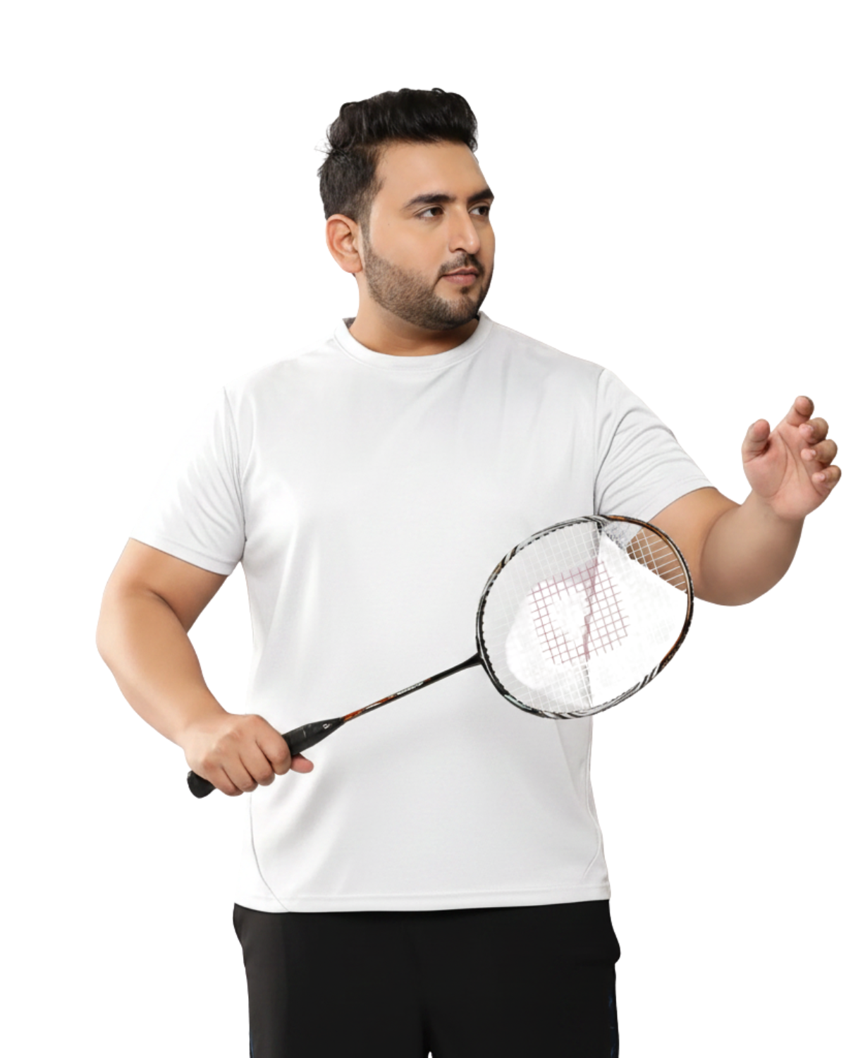 Men’s Premium Polyester Oversized T-Shirt | Solid Casual Sportswear | Plus Size 2XL–7XL - Image 3