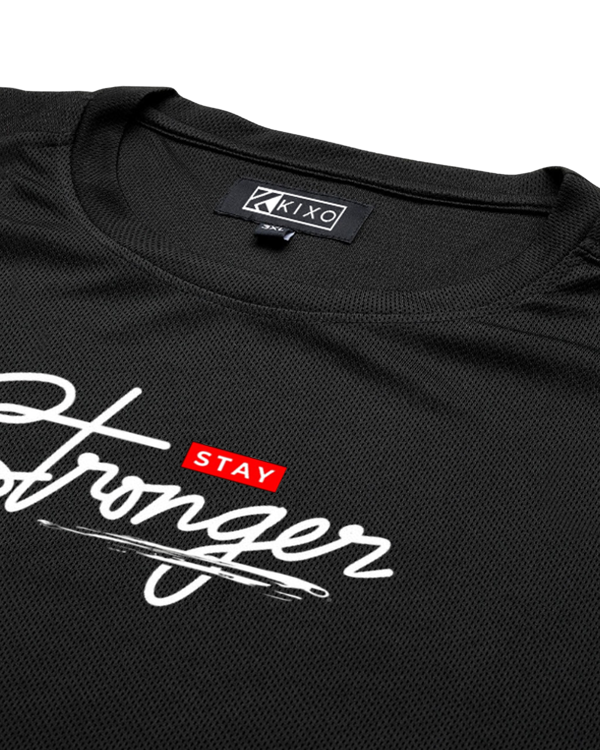 Stay Stronger | Men’s Premium Polyester Plus Size T-Shirt | Quick Dry Stretch Tee - Image 6