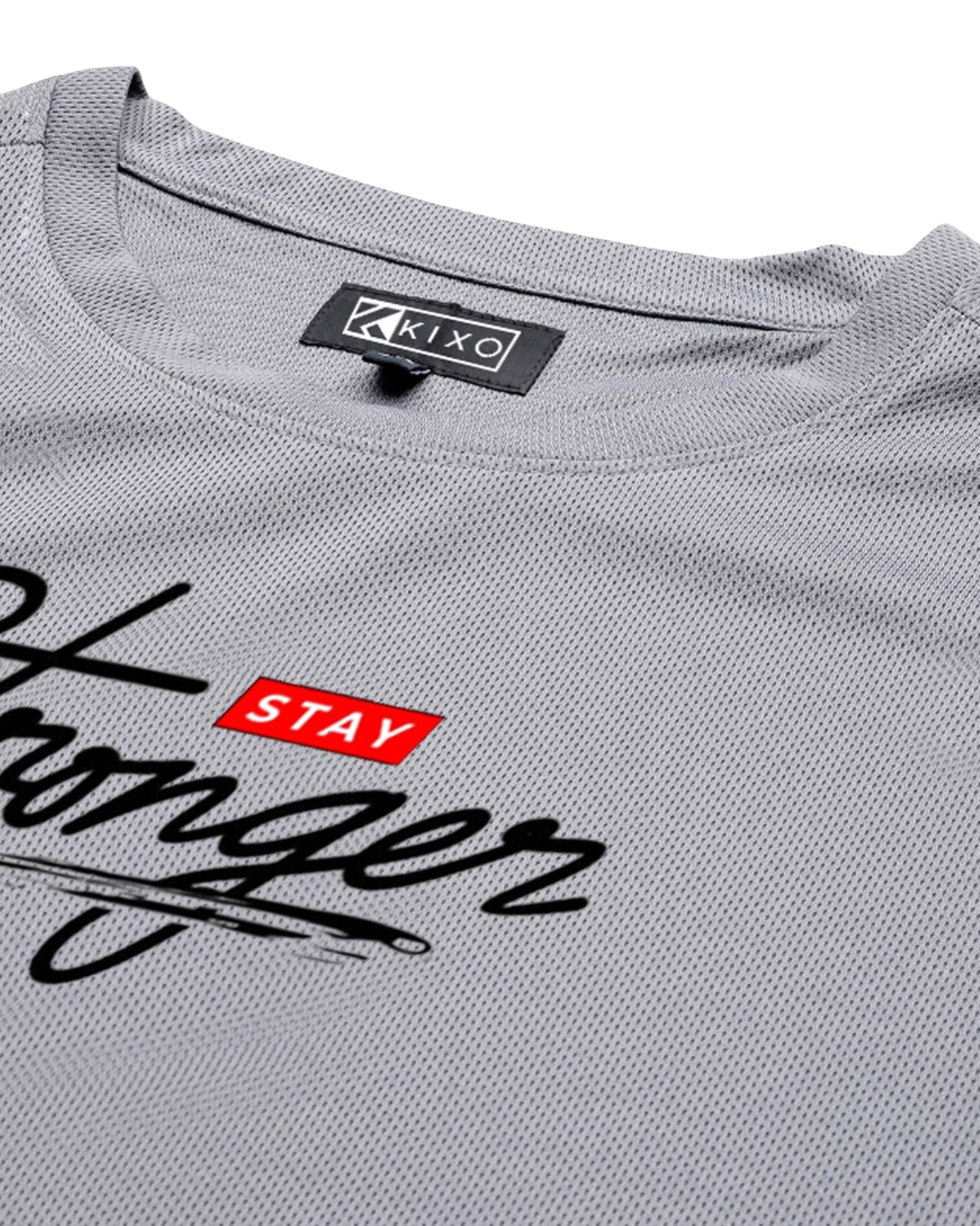 Stay Stronger | Men’s Premium Polyester Plus Size T-Shirt | Quick Dry Stretch Tee - Image 10