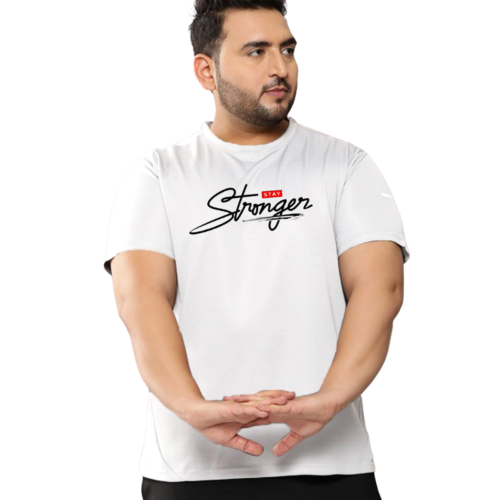 Stay Stronger | Men’s Premium Polyester Plus Size T-Shirt | Quick Dry Stretch Tee - Image 18