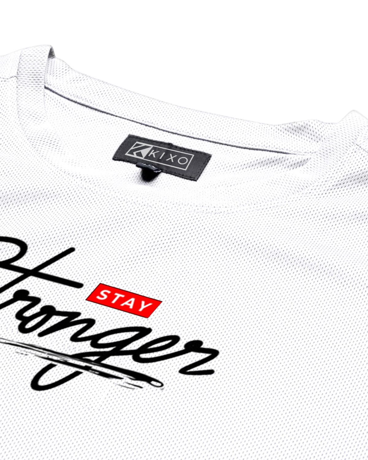 Stay Stronger | Men’s Premium Polyester Plus Size T-Shirt | Quick Dry Stretch Tee - Image 15