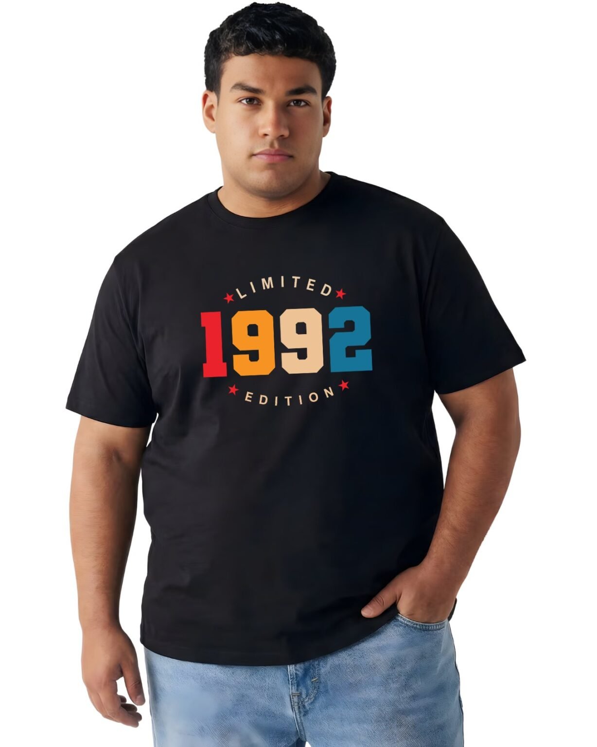 Men’s Plus‑Size “1992 Limited Edition” Printed T‑Shirt - Image 10