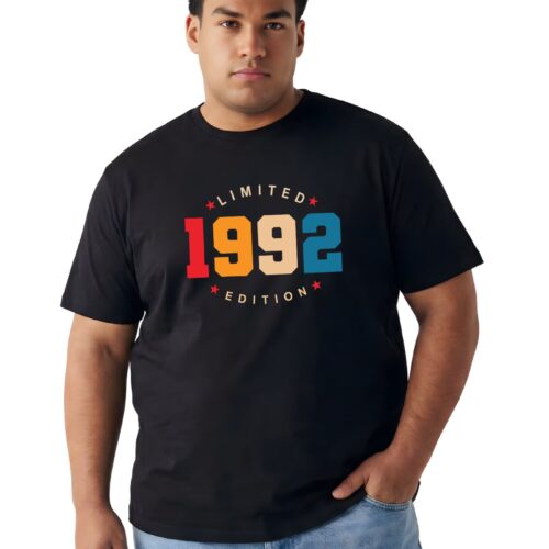 Men’s Plus‑Size “1992 Limited Edition” Printed T‑Shirt - Image 10