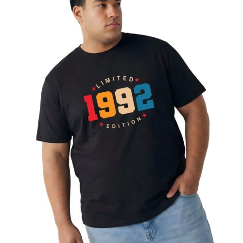 Men’s Plus‑Size “1992 Limited Edition” Printed T‑Shirt - Image 7