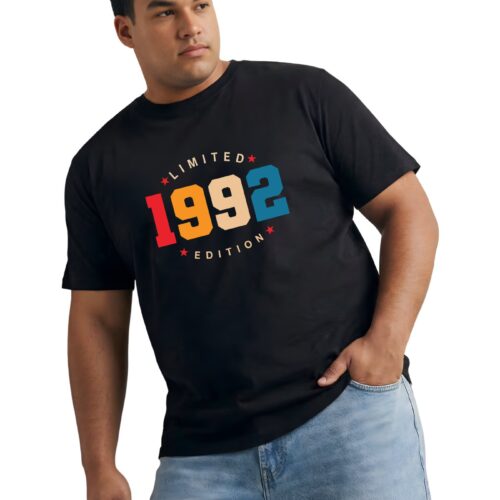 Men’s Plus‑Size “1992 Limited Edition” Printed T‑Shirt - Image 6