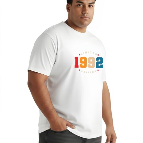 Men’s Plus‑Size “1992 Limited Edition” Printed T‑Shirt - Image 5