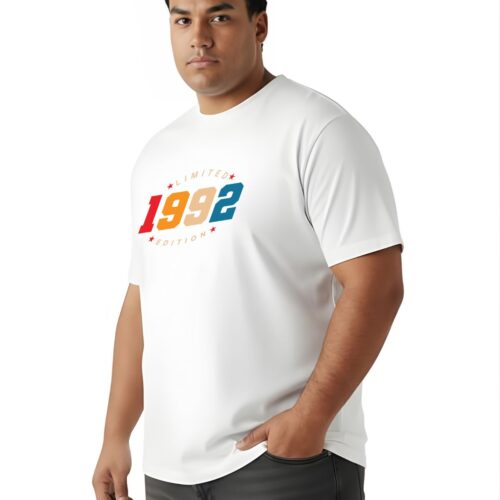 Men’s Plus‑Size “1992 Limited Edition” Printed T‑Shirt - Image 2