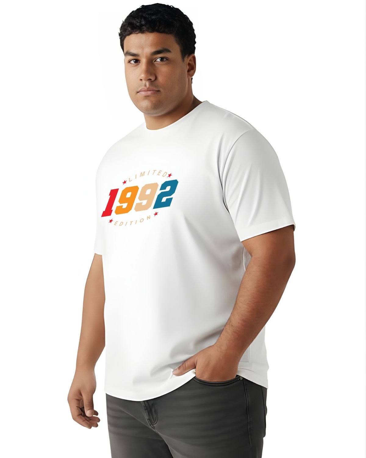 Men’s Plus‑Size “1992 Limited Edition” Printed T‑Shirt - Image 2