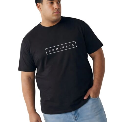 Dominate Men’s Cotton Blend Graphic T-Shirt – Soft Comfort Casual Tee - Image 3