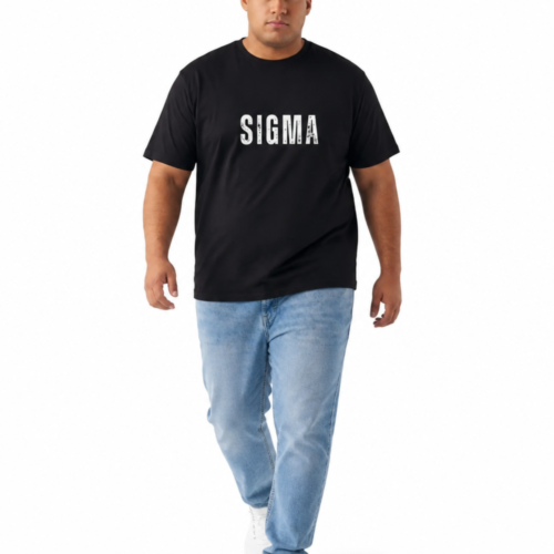 SIGMA-Cotton T-Shirt | Comfortable Casual Round Neck Tee | 2XL-7XL - Image 6