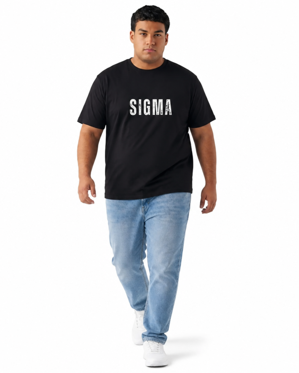 SIGMA-Cotton T-Shirt | Comfortable Casual Round Neck Tee | 2XL-7XL - Image 6