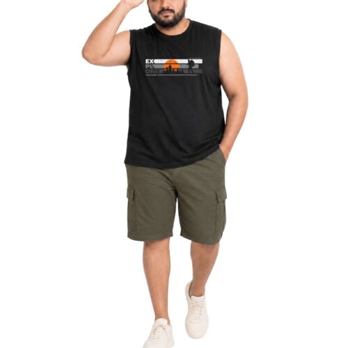 Men's Big & Tall "Explore" Graphic Tank | Soft Cotton Sleeveless Tee | Adventure Style - Image 5