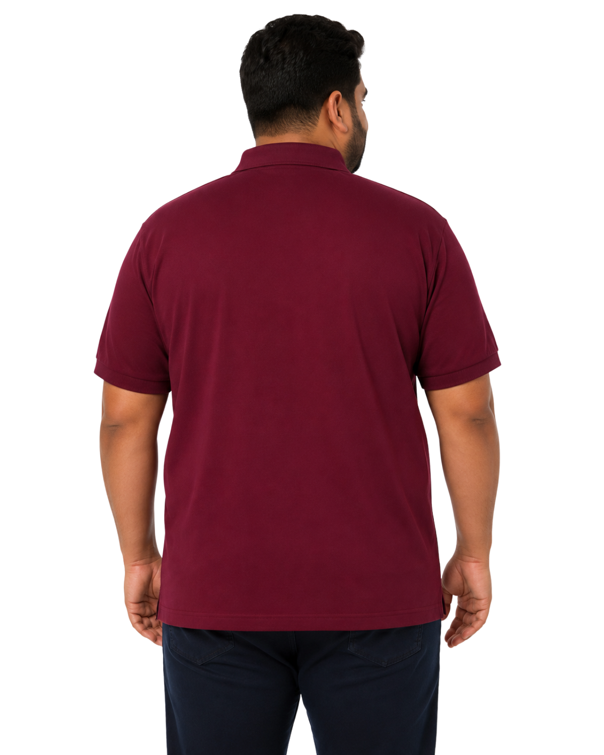 Plus Size Men's Polo Shirt | Big & Tall Casual & Formal Wear | KIXO PLUS | Maroon - Image 6