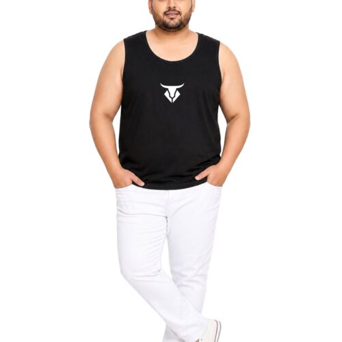Men's Plus Size Bull Design Polyester Athletic Vest | Moisture-Wicking Gym Wear - Image 22