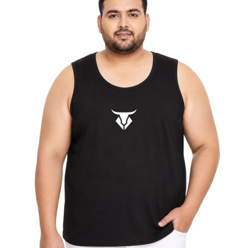 Men's Plus Size Bull Design Polyester Athletic Vest | Moisture-Wicking Gym Wear - Image 17