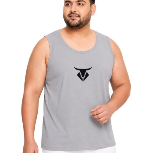 Men's Plus Size Bull Design Polyester Athletic Vest | Moisture-Wicking Gym Wear - Image 14
