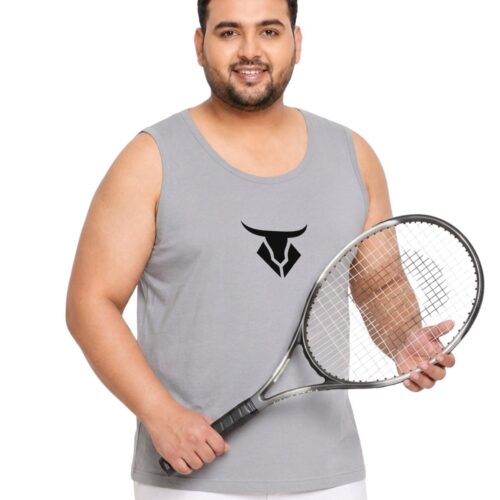 Men's Plus Size Bull Design Polyester Athletic Vest | Moisture-Wicking Gym Wear - Image 12