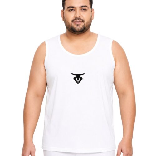 Men's Plus Size Bull Design Polyester Athletic Vest | Moisture-Wicking Gym Wear - Image 7