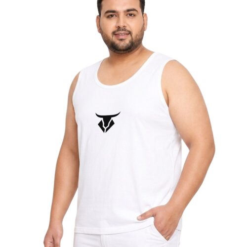 Men's Plus Size Bull Design Polyester Athletic Vest | Moisture-Wicking Gym Wear - Image 6