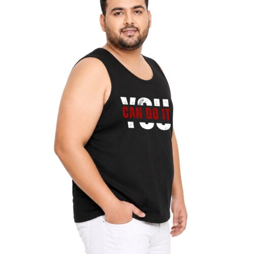Men's Plus Size "You Can Do It" Motivational Sport Vest - Image 5