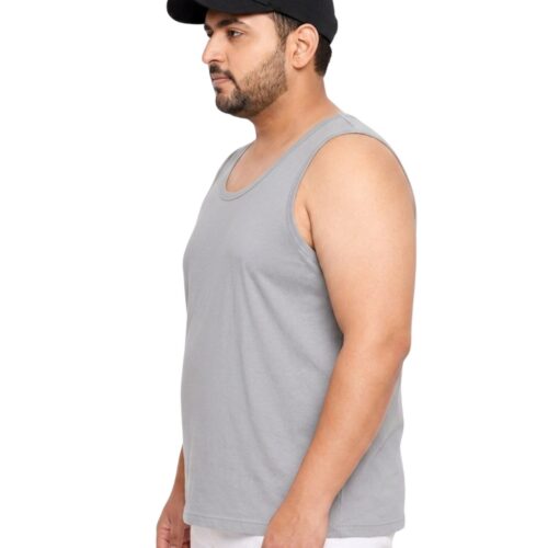Comfort Fit Polyester Plus Size Sport Vest| Men's Dumbbell Graphic | Quick Dry Training Top - Image 10